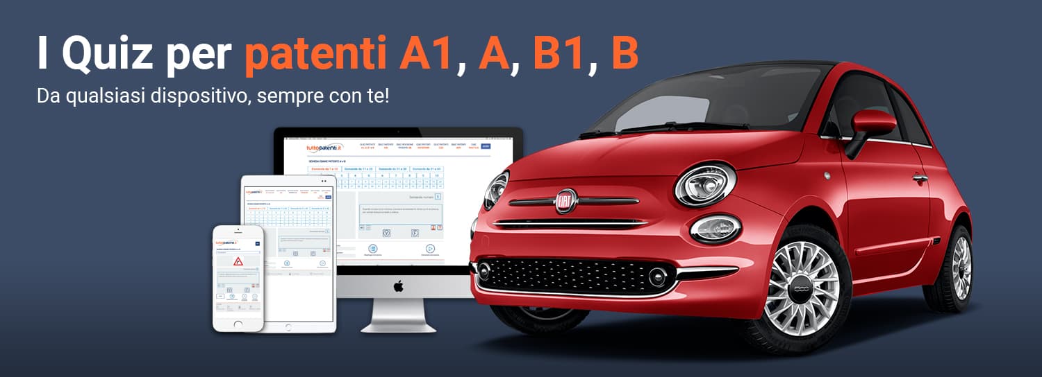 Devi prendere la patente A1, A, B1, B? Preparati con noi al tuo esame di teoria.
